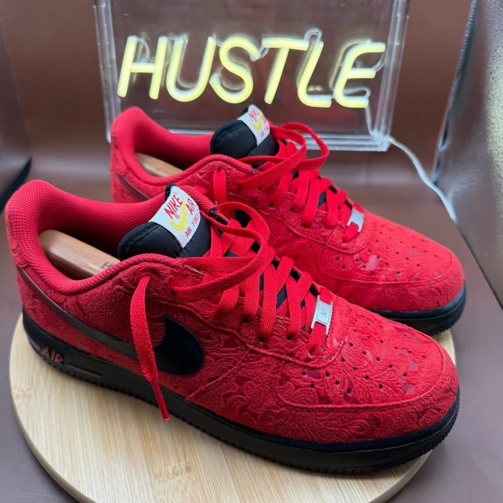 Nike Air Force 1 Low “ Red Paisley” Men’s Sz 11 - Picture 1 of 10